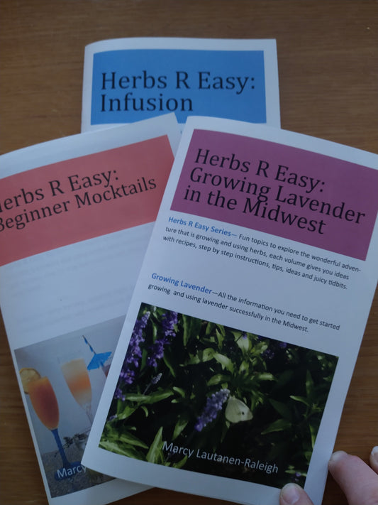 Book PRE-Order - Beginner Mocktails - Herbs R Easy series by Marcy Lautanen-Raleigh