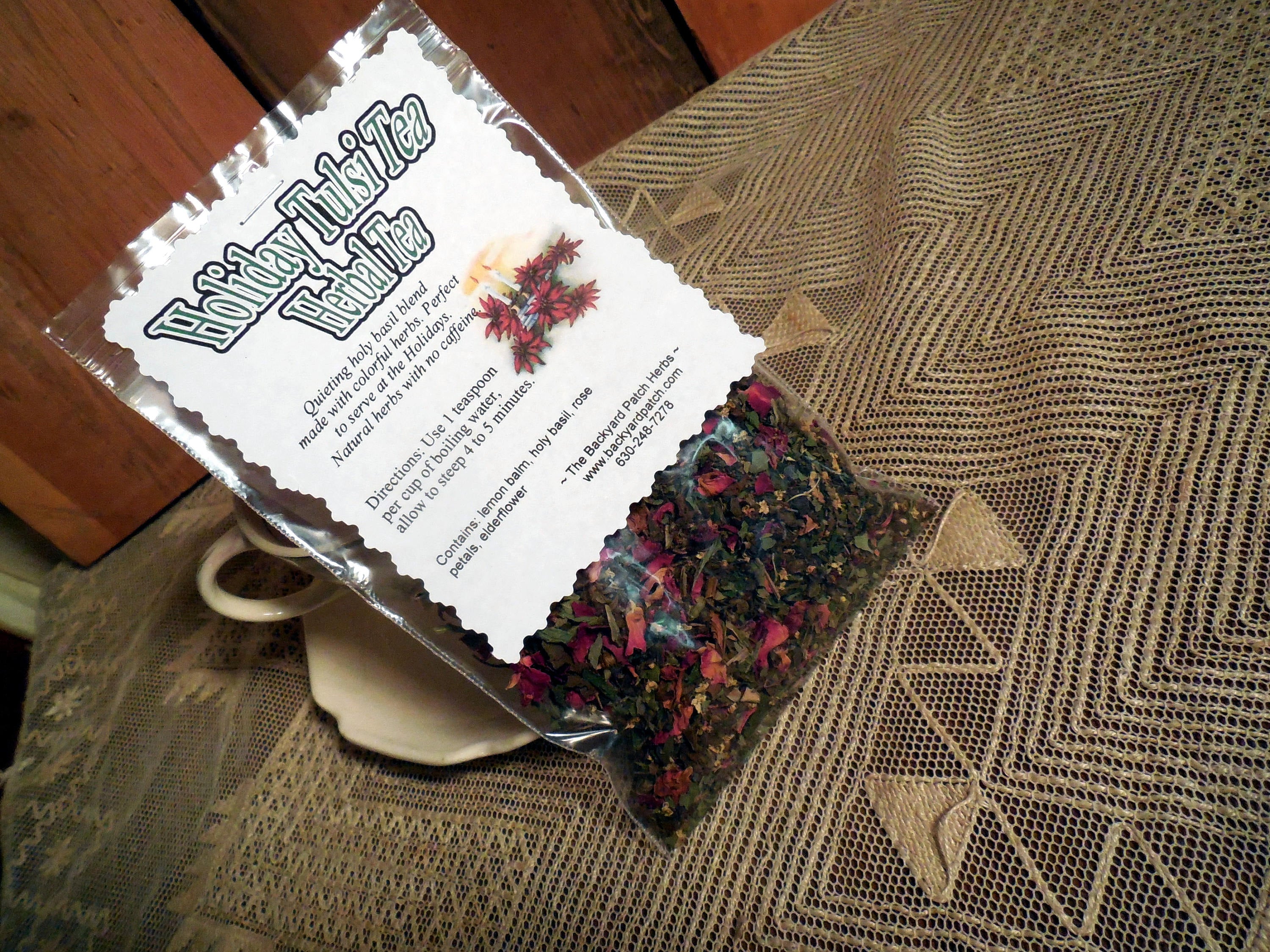 Holiday Tea Blend Holiday Holy Basil Tea Tulsi Tea Lemon Balm