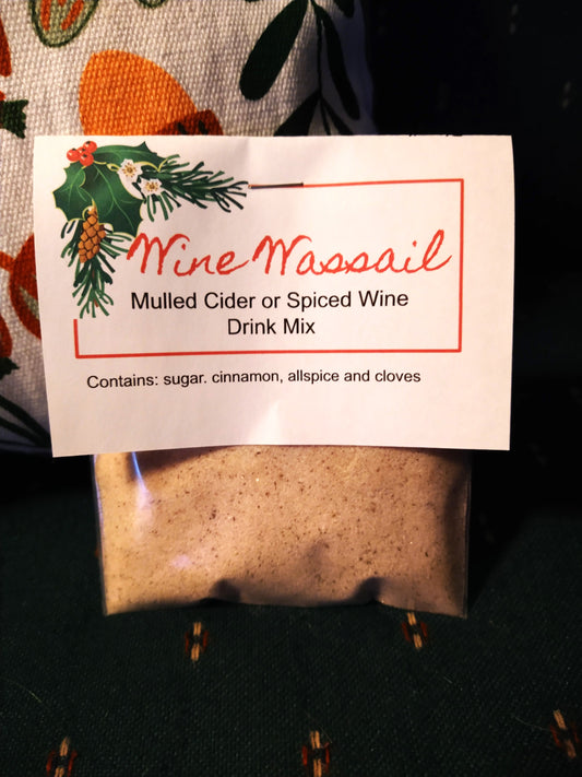 Hot Spiced Wine Blend, makes hot cider and wine into a treat