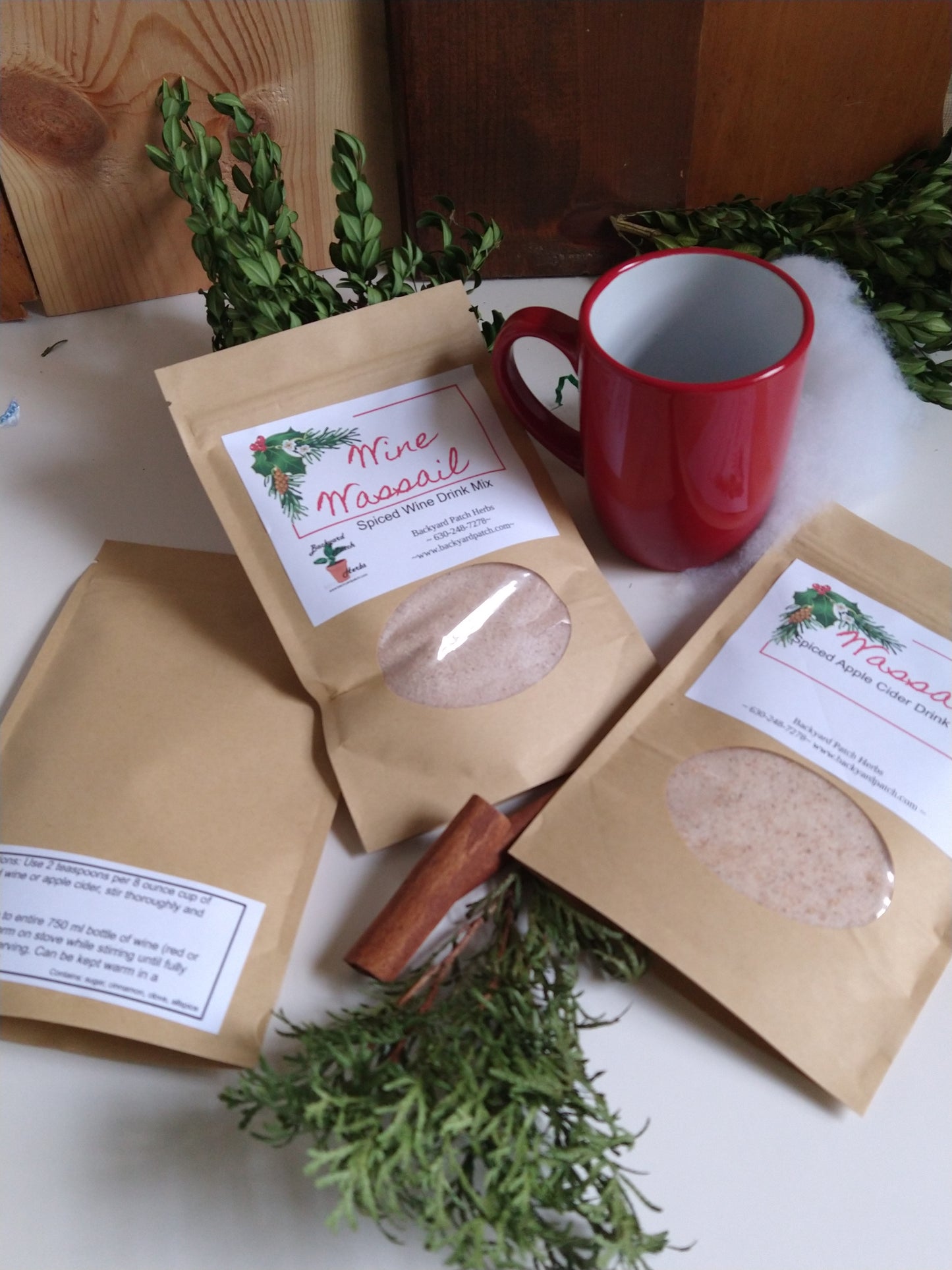 Wine Wassail Blend, makes hot cider and wine into a treat