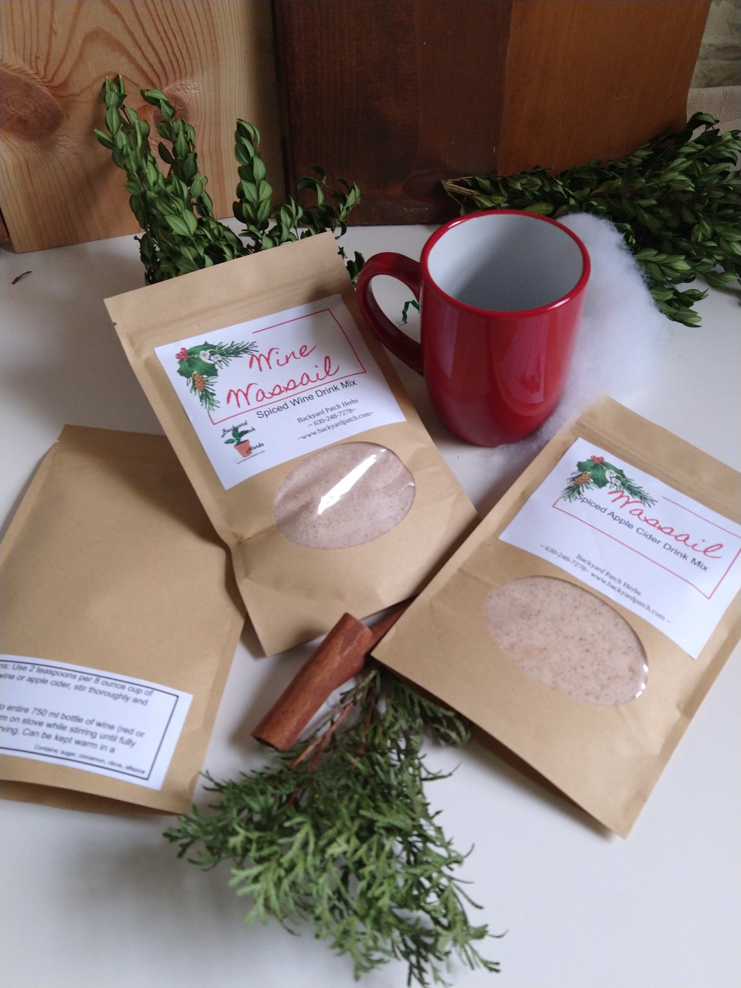 Wine Wassail Blend, makes hot cider and wine into a treat