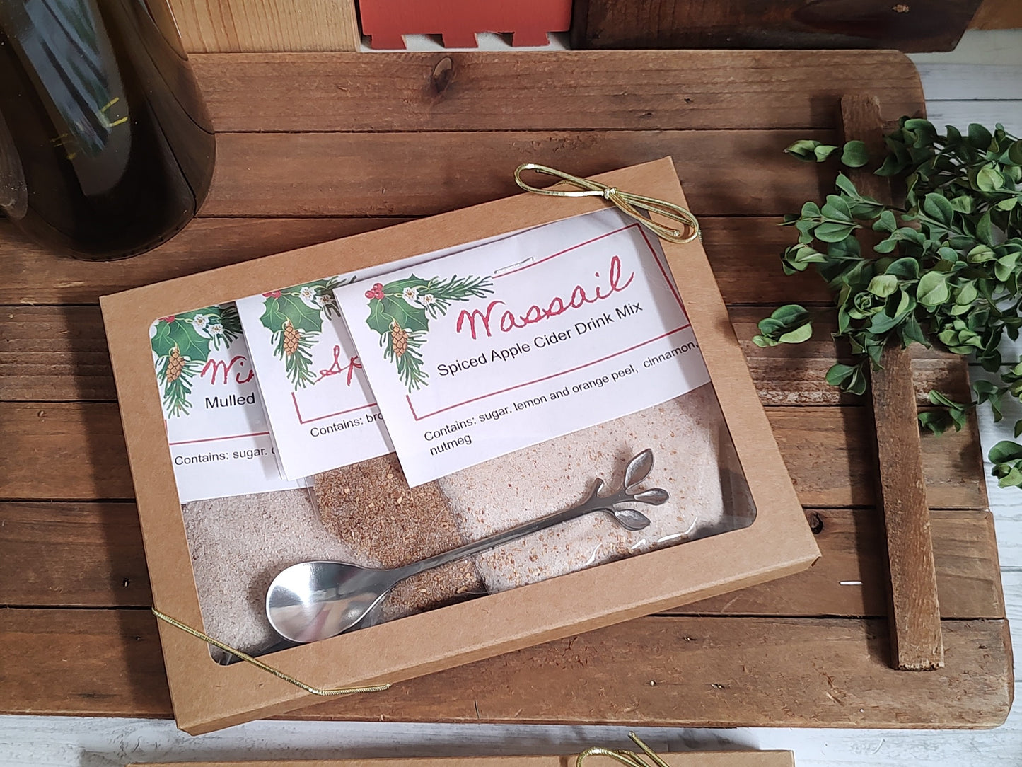 Gift Set of Hot Spiced Cider and Wine Blends, makes hot cider and wine into a treat