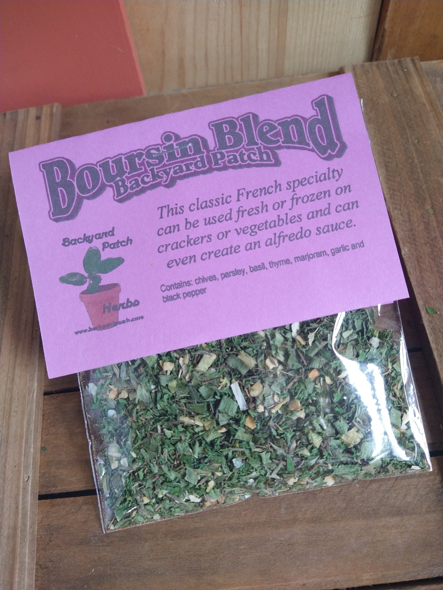 Boursin Cheese Blend, Hand-blended, salt-free, dry Herb Mix, cream cheese mix, savory herbs and garlic