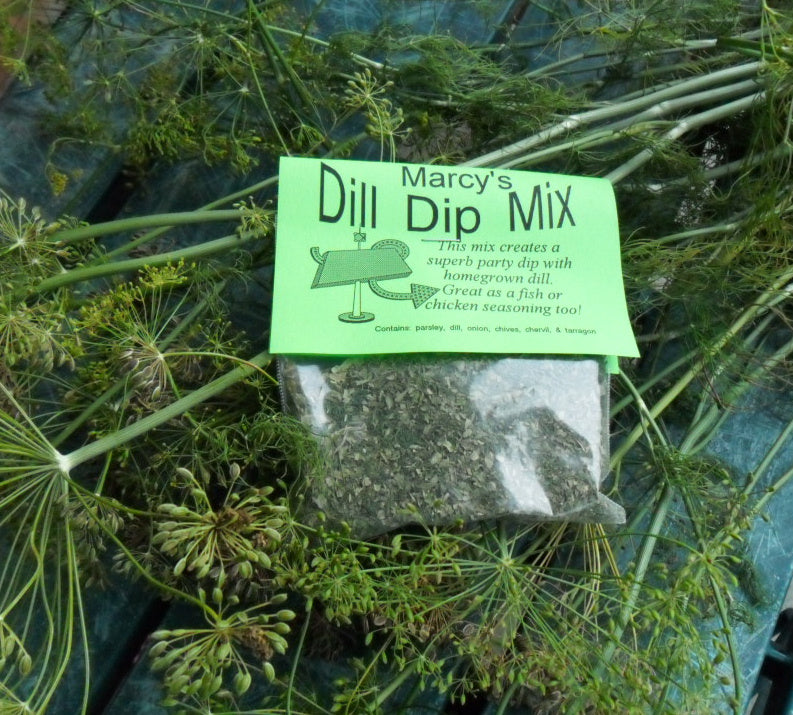 Dip Mixes Choose your Favorite, pick from many different, hand-blended, home grown herb based dip spice mixes