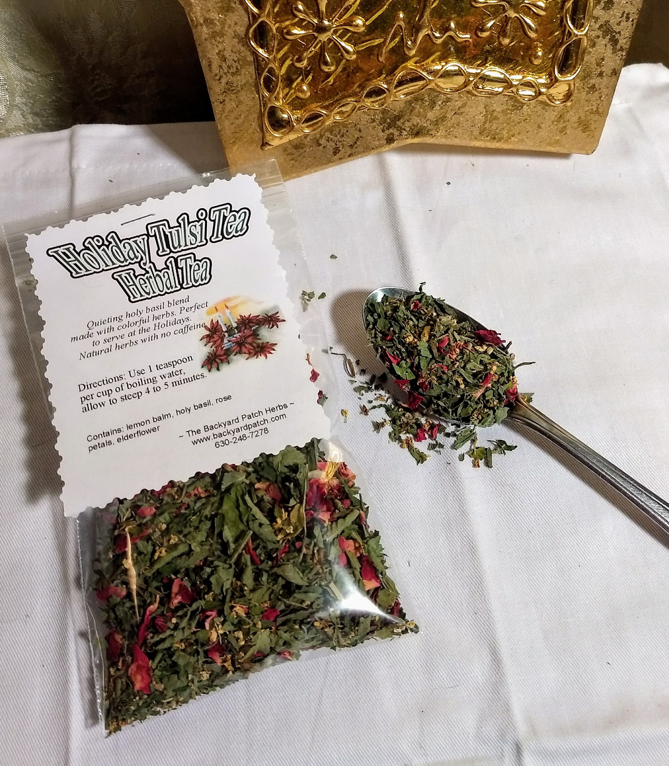 Holiday Tea Blend Holiday Holy Basil Tea Tulsi Tea Lemon Balm