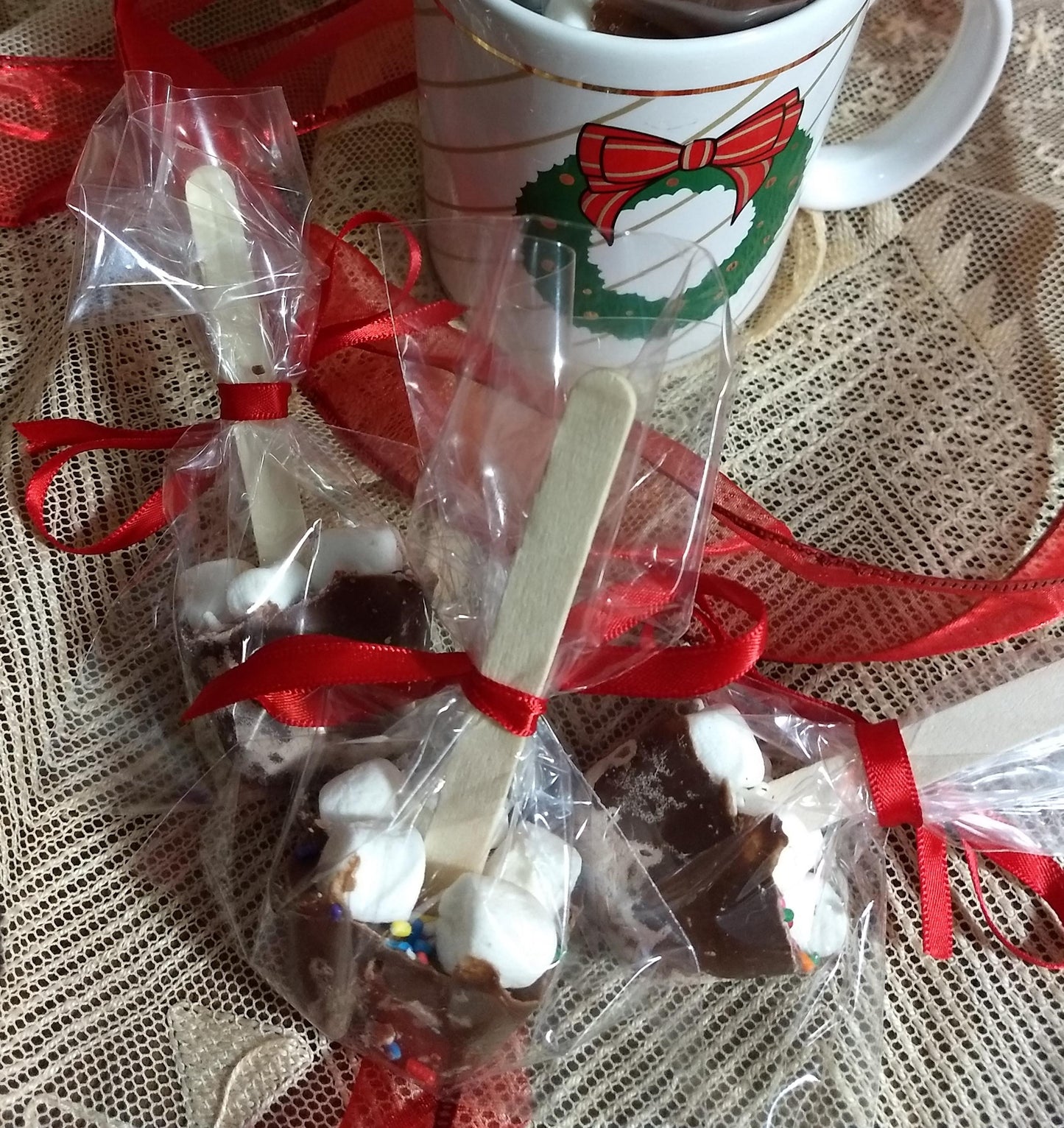 Hot Chocolate Spoons, milk chocolate on a stick to make Hot Cocoa