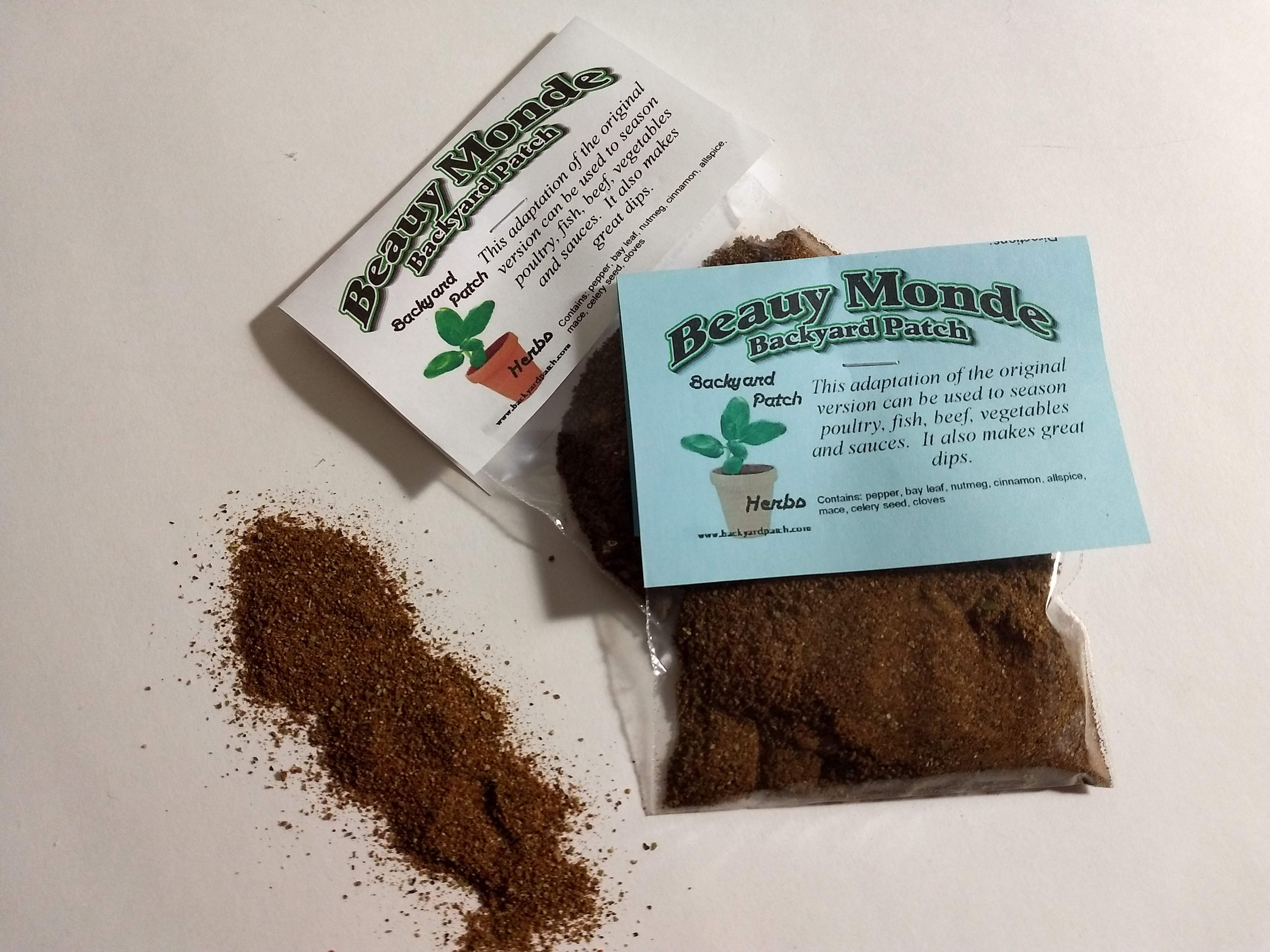 Beau Monde style seasoning Beauy Monde Backyard Patch Herb Blend