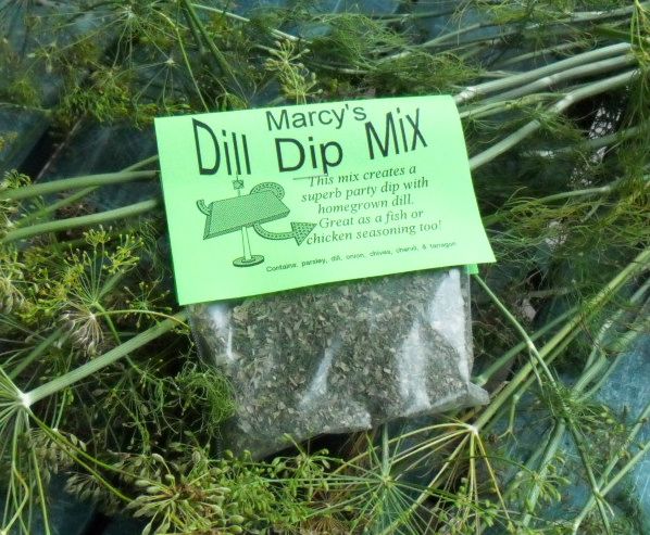 Dip Mix Collection Set of 4 dry herb mixes, seasonings, hand-blended, home grown cooking herbs, dips, cheese spreads and dressings