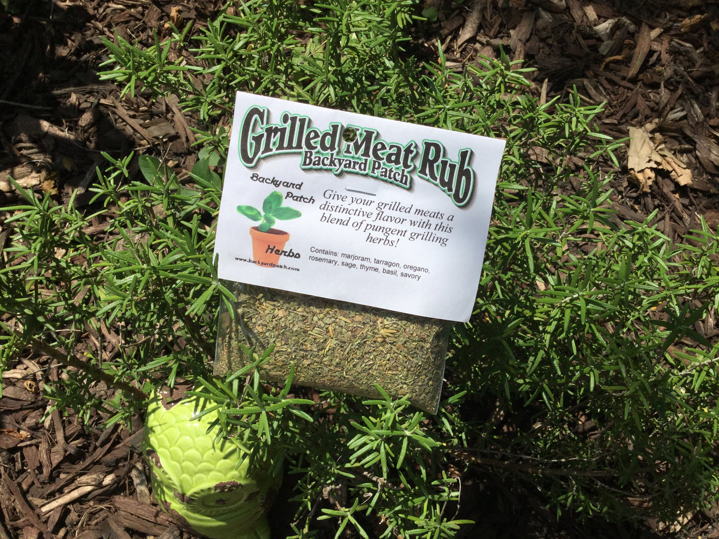 Rubs for Grilling, Dry Herb Cooking Mixes with no salt or preservatives by Backyard Patch Herbs
