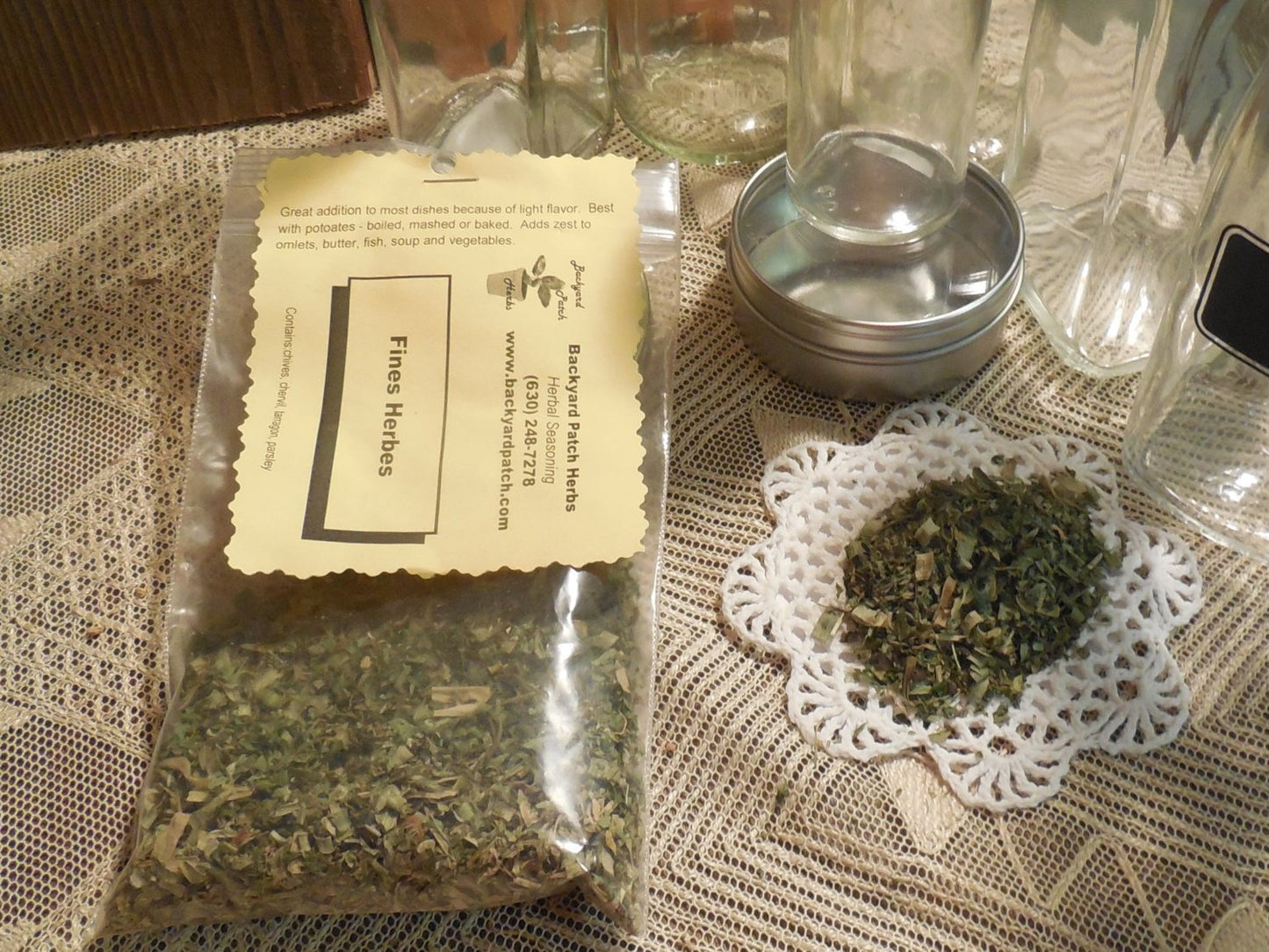 Fine Herbs, Salt Free Herb Seasoning Blend, no salt, cooking, chives, chervil, tarragon, parsley