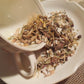 Menopause Women's Loose Herbal Tea, no caffeine, Black cohosh, hops, oats,