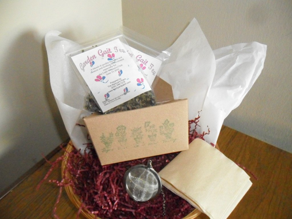 Subscription Herb Tea Monthly - 12 months, two bags of tea, tea infuser, enough for 30 cups of tea