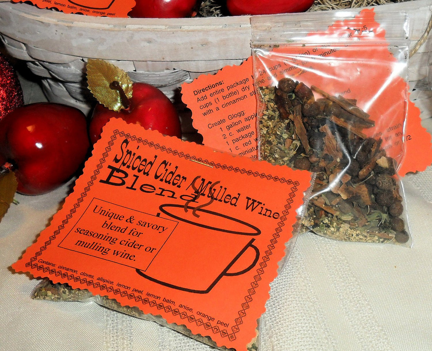 Hot Spiced Cider / Mulled Wine Spice and Herb Blend, scent simmer, glogg
