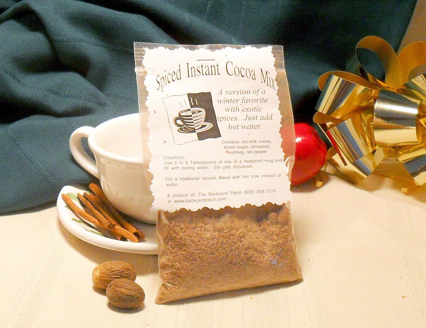 Instant Herbal Hot Chocolate - Cocoa Mixes, set of 2, you choose