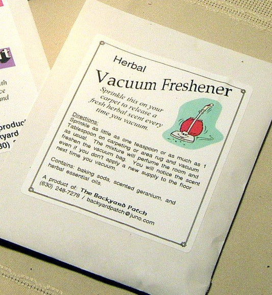 Vacuum Freshner, scented geranium, natural scented carpet fresher, chemical free
