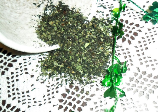 Shamrock Black Tea with Spearmint, rosehips and Blackberry leaf | Backyard Patch Herb Tea | St Patrick's Day Irish Tea