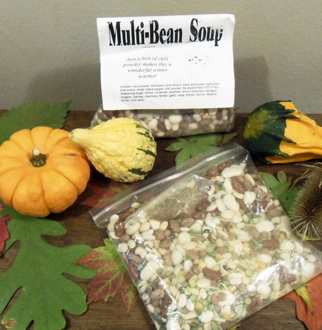 Multi Bean / 10 Bean Soup Mix | Gourmet dry soup mix | vegan | organic | Backyard Patch Herbs