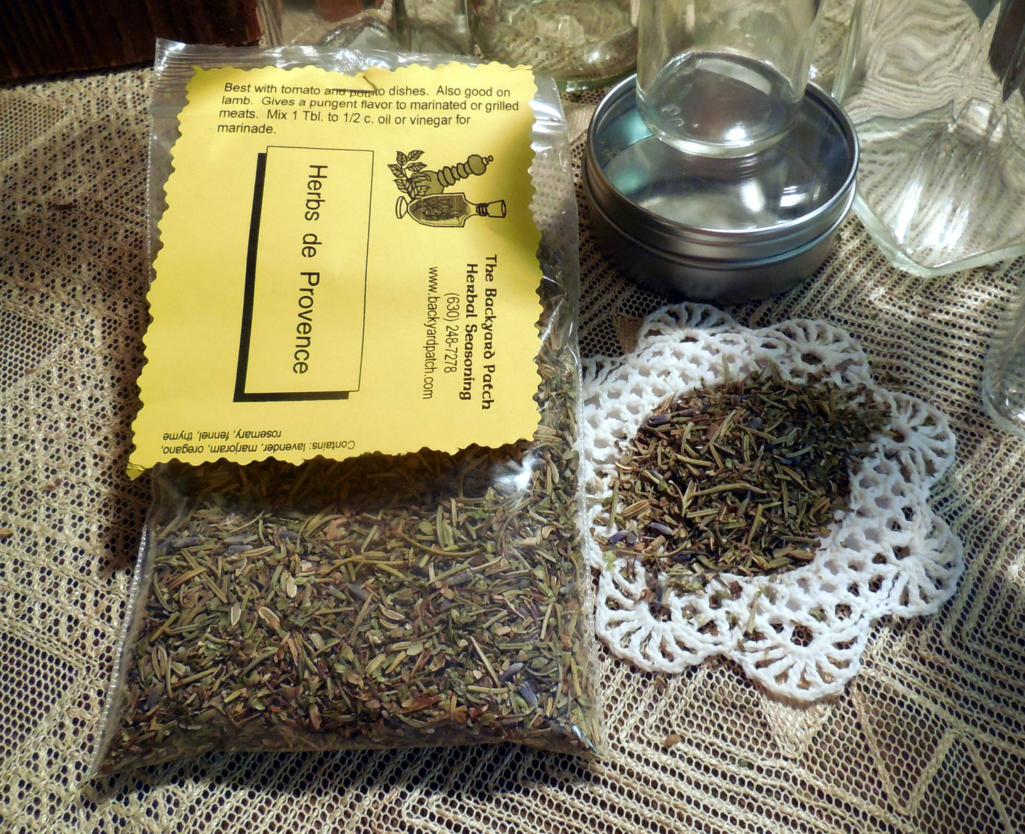 Herbs de Provence Salt Free Herb Seasoning Blend, lavender, rosemary, thyme, gluten free